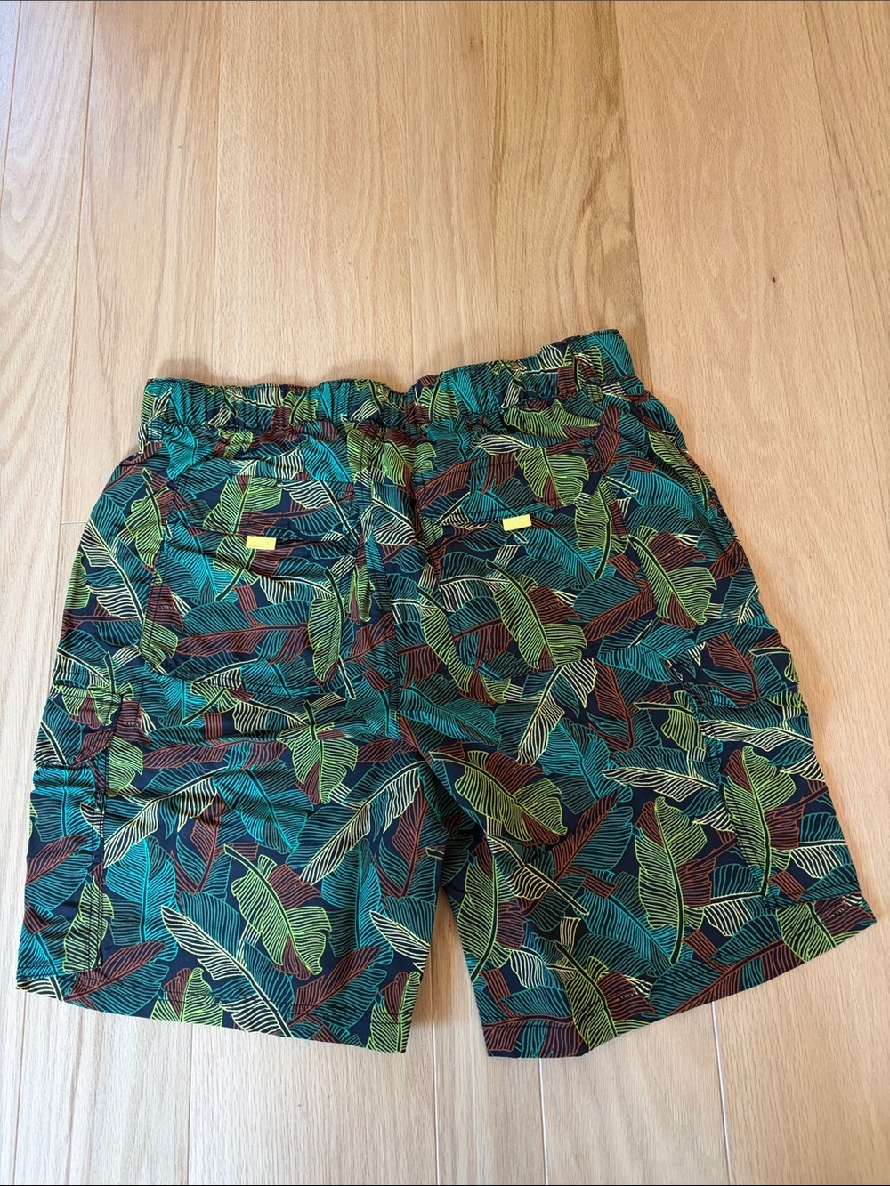 NWT Lands End Men’s L (36-38) Green Leaf Outrigger Quick Dry Cargo Swim Trunks - Picture 4 of 7